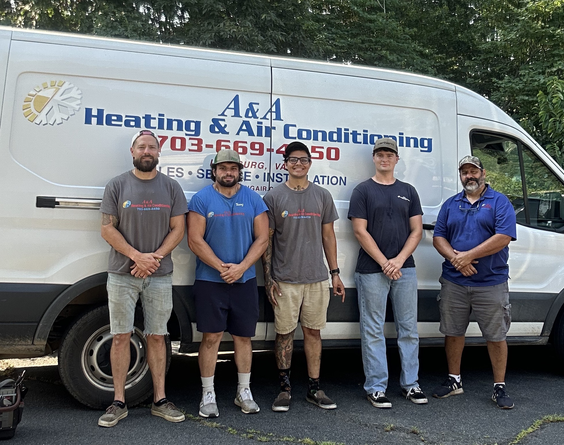 A&A Heating and Air team photo
