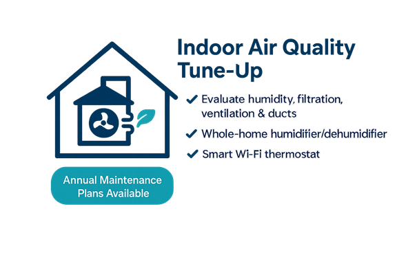 Infographic for AC Tune-Up checklist and maintenance plan